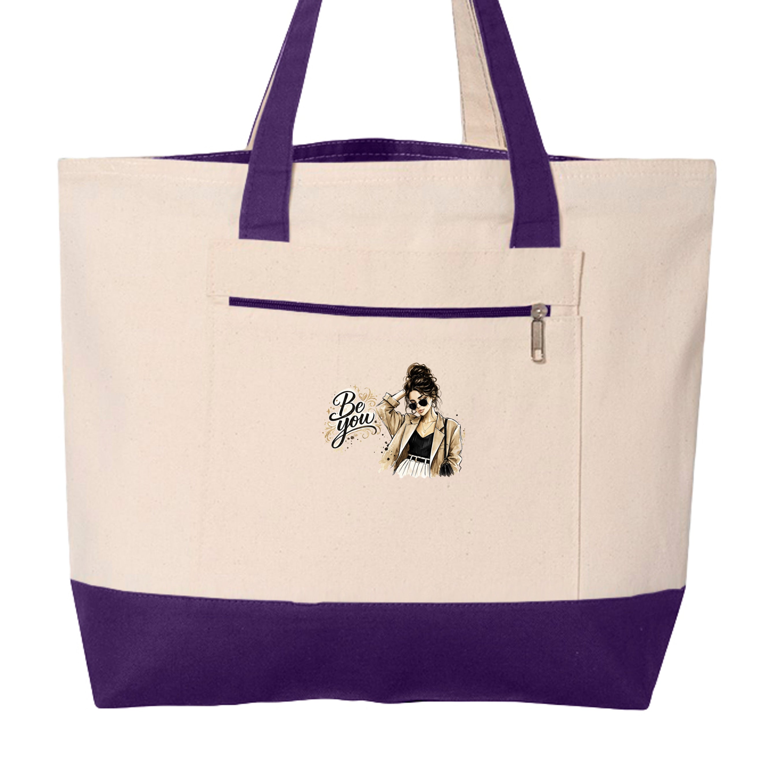Natural/ Purple - Q1300 - FRONT